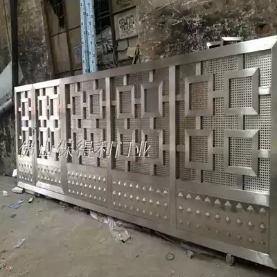 Stainless steel sliding door Courtyard door Enterprise door Factory door Stainless steel sliding door