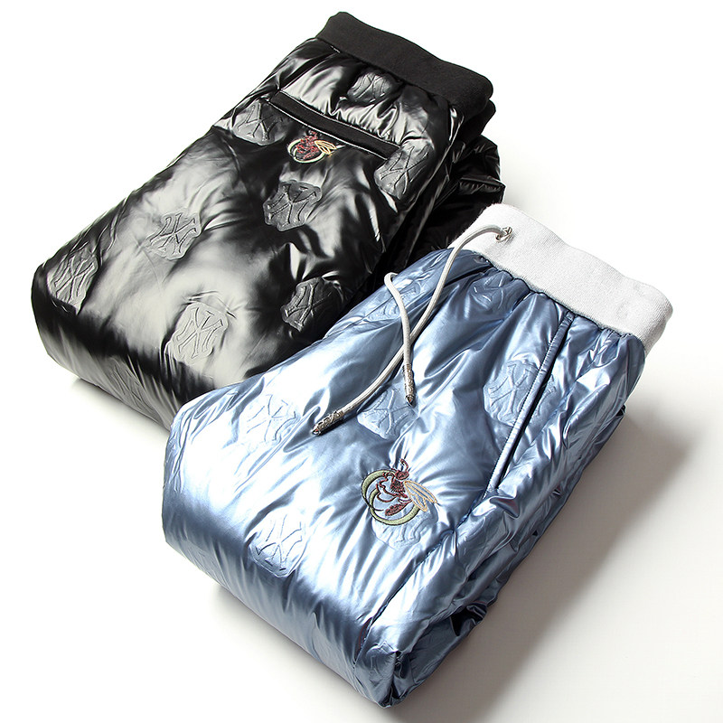 Winter anti-chill windproof waterproof Northeast Outdoor Youth Men Large Size Covet Goose Down Thickened Warm Down Trousers Male Outwear