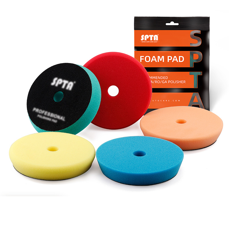 SPTA polishing sponge disc DA machine self-adhesive reduction disc car beauty shock throwing machine eccentric machine waxing and polishing disc