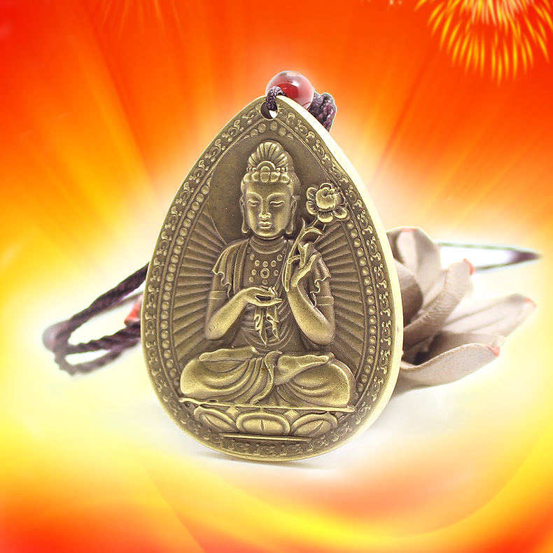 Xuanyou duosheng Xiao's patron saint Marben's life Buddha bronze big trend to Bodhisattva belongs to horse pendant