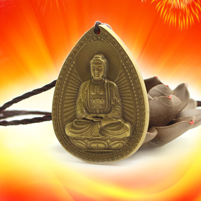 Xuanyou duosheng Xiao's patron saint of the dog This life Buddha bronze Amitabha Bodhisattva belongs to the pig pendant
