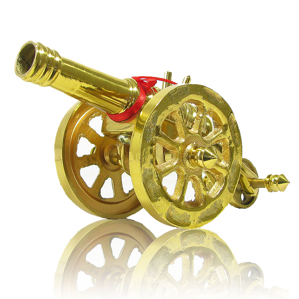 Genyu Feng Shui Copper Cannon Craft Gift Pendulum Decoration Accessories for Bronze Cannon Metal Model Gift Pendulum Piece
