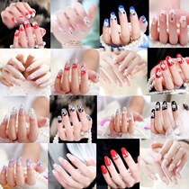 Girl Model Sticker Model Childrens Full Patch Patch Black Pointed Nail Decorative Childrens Nail