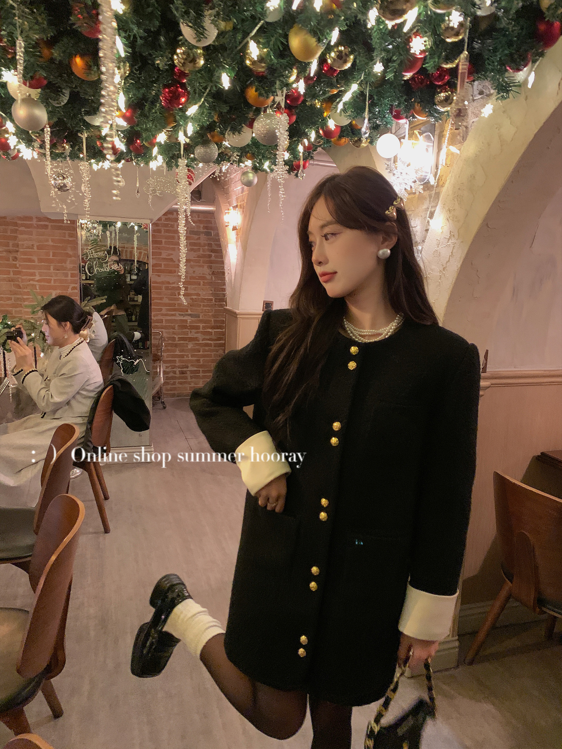 Summer Warlord Mill ] In the spring 2023 temperament of the long Korean rolled sleeve coat woman