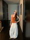 Xiajia Light Blue Wide Leg Jeans Women's 2026 Summer Style New Waist Slim Design Loose Floor-Mopping Scimitar Pants