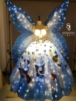 Bar commercial performance amusement park LED butterfly theme party gogo show costumes