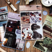 Street Corner Hearts Affair Hand Tent Stickers Ins Wind Hand Shell Diy Collage Decoration Small Patterns Retro Magazine Hand Ledger Material