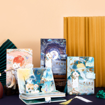 China Wind Magnetic buckle This retro style New Years Eve Nanzhao Notebook Hands Ledger delicate colorful page illustrator notepad notepad