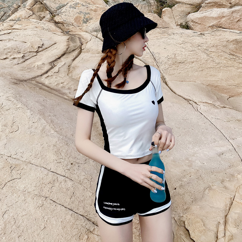 Vido New Sports Bikini Fashion Sports Casual Two-style Ladies Swimsuit Flat Angle Display Slim Spa Swimsuit