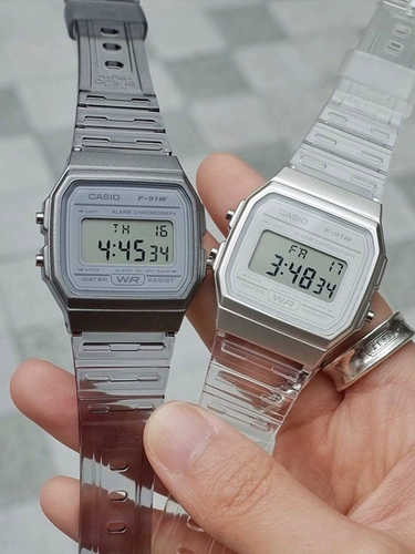 卡西欧 Casio, электронные детские ретро водонепроницаемые женские часы подходит для мужчин и женщин, 91W