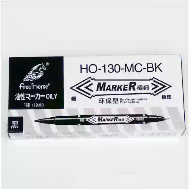 Small head double pen oil pen small double head marker pen 130 double head pen CD Pen Hook value