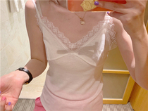 Special BORAKOO Korea East Gate of the autumn B into the recommended ~ awesome ~ white lace stretch vest