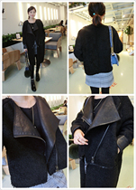Special BORAKOO Korea East Grand Amento can change the length of the Lamb hair in the long cotton coat