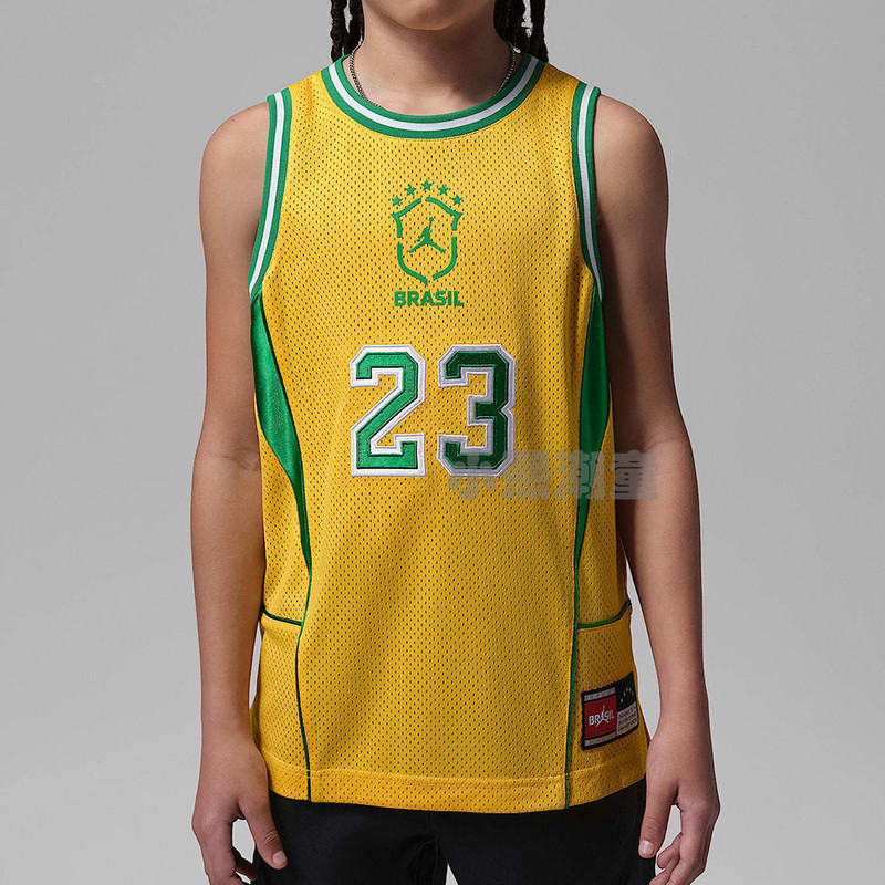 26 Brazil Team + Aj Summer New Style Boys' Jordan Mesh Basketball Jersey Jd2622337 Boys' Authentic in Stock