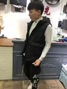 Phiên bản nam Hàn Quốc của xu hướng thu đông đẹp trai xuống áo khoác cotton nam Áo vest mỏng thanh niên vest vest vest nam