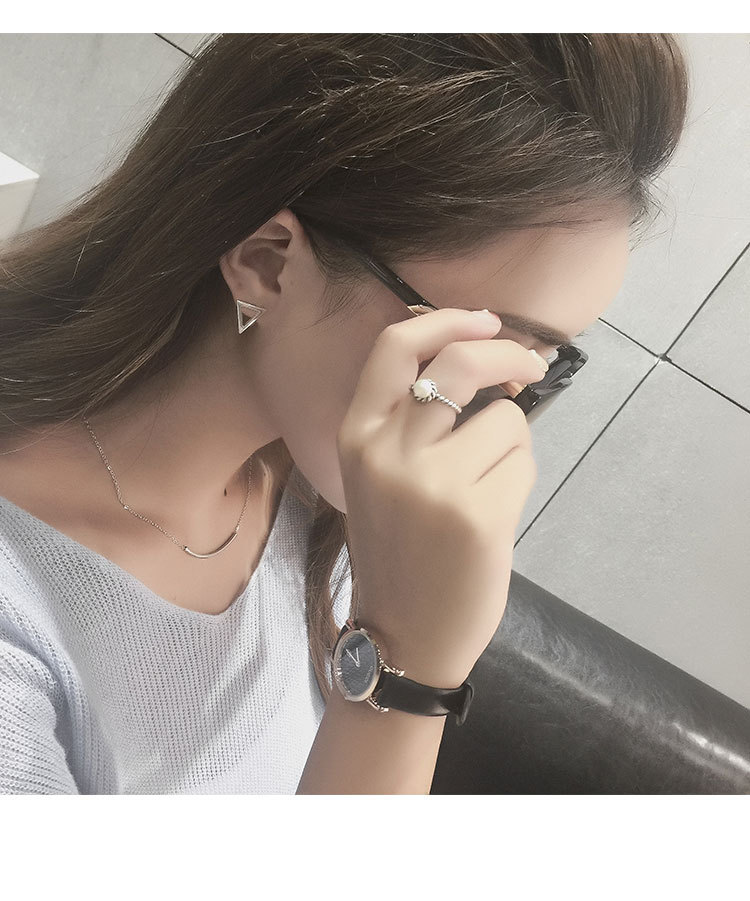 Nhật Bản và Hàn Quốc sterling bạc tối giản chic chic nhẫn nữ ins girl tim thủy triều cá tính mạng đỏ chỉ số ngón tay nhẫn gió lạnh nhẫn đôi bạc