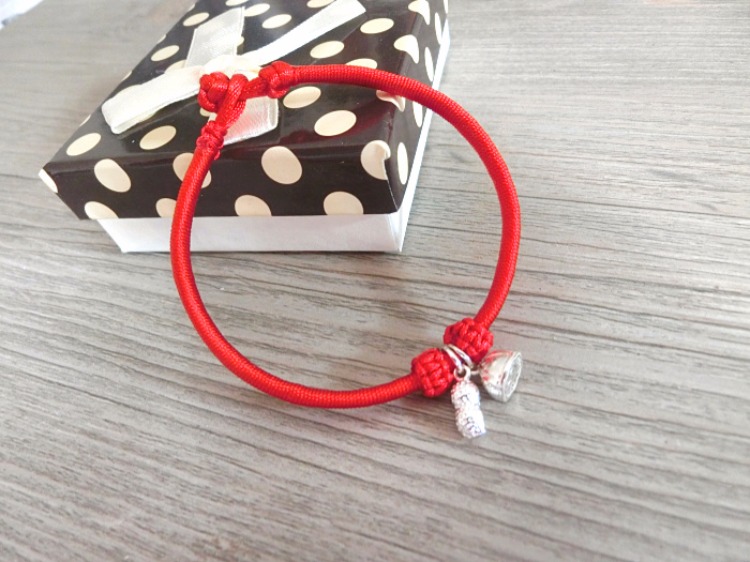 平安 送子 求子 sterling bạc thủ công dệt năm nay của vệ sĩ vòng tay đỏ dây đeo vòng chân vòng tay nữ dây thừng vòng tay titan