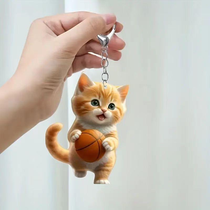Cartoon Orange Cat Backpack Pendant Cross-Border New Cute Kitten Bag Decoration Pendant Acrylic Keychain Cartoon Orange Cat Backpack Pendant Cross-Border New Cute Kitten Bag Decoration Pendant Acrylic Keychain