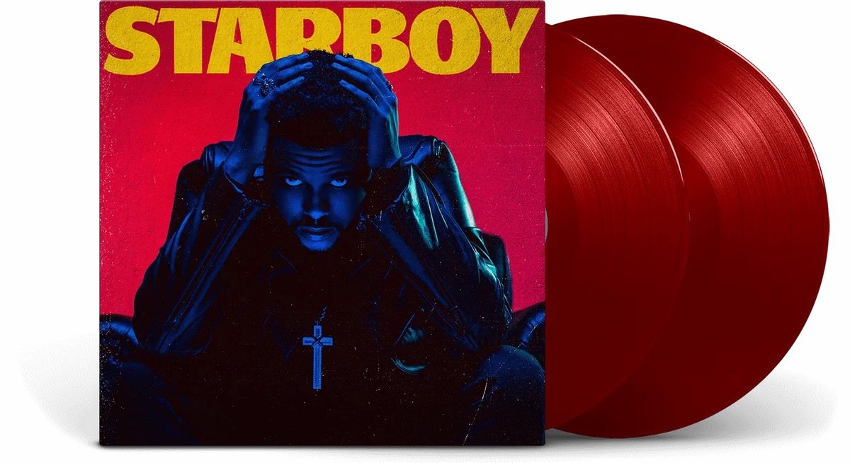 (Genuine spot) Weiken The Weeknd Starboy Black Gel Record 2LP Limited Red Glue