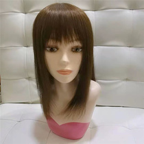 Wig Lady Short Hair Real Hair Wig set Old lady Real Hair Silk Mother with all headgear hair true nature