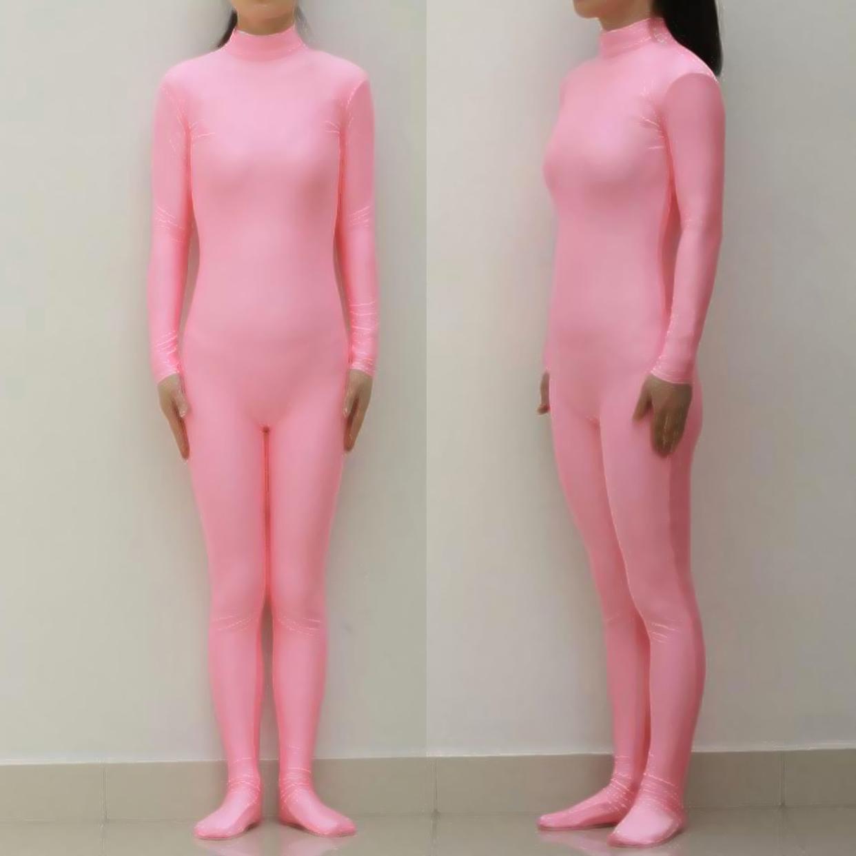 Siêu co giãn thoải mái liền mạch / quần yếm Lycra màu hồng / quần bó / Trang phục sân khấu COS đồ lót hàng hiệu