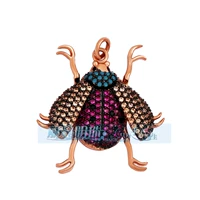 Тип D божья коровка с покрытием из розового золота 1 шт. M750455-Розовое золото