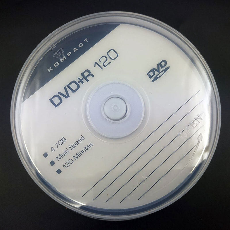 Low-priced disc A-level DVD-R R 16X 4 7G burning disc 50 pieces barrel blank disc gold