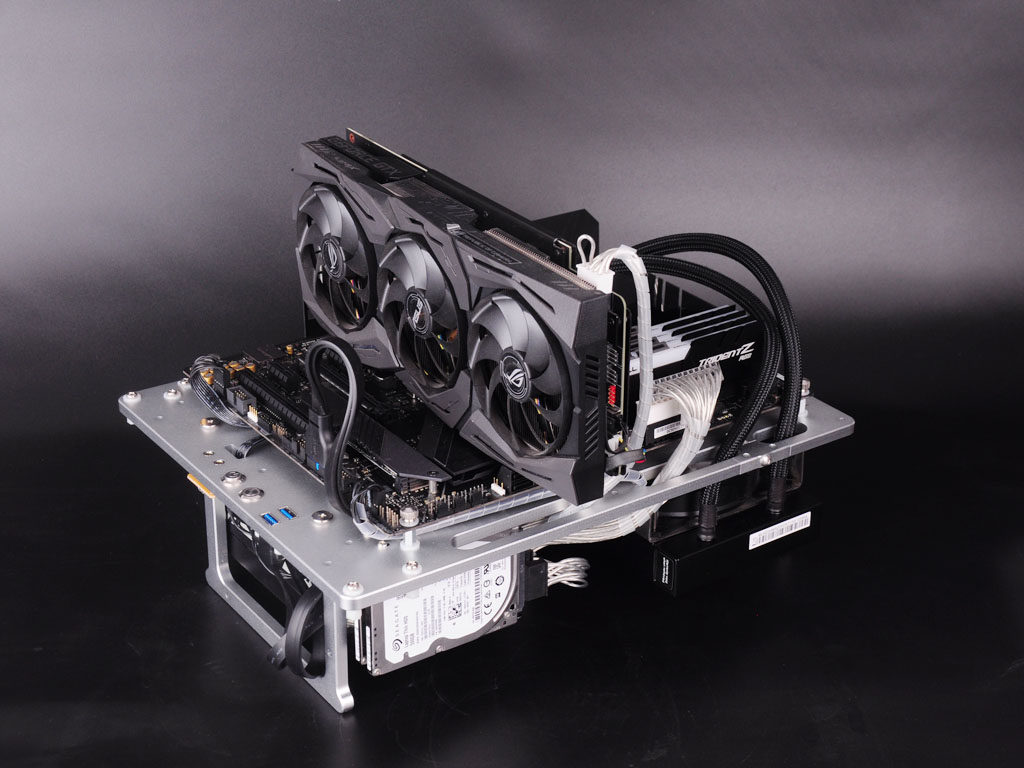 Open Host Shell Aluminum Alloy Rack Computer Test Bench Super Heat Dissipation Rack Cisabundant