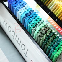 Japanese Dragonfly Tombow ABT Dual Brush-Pen water-based marker green and blue