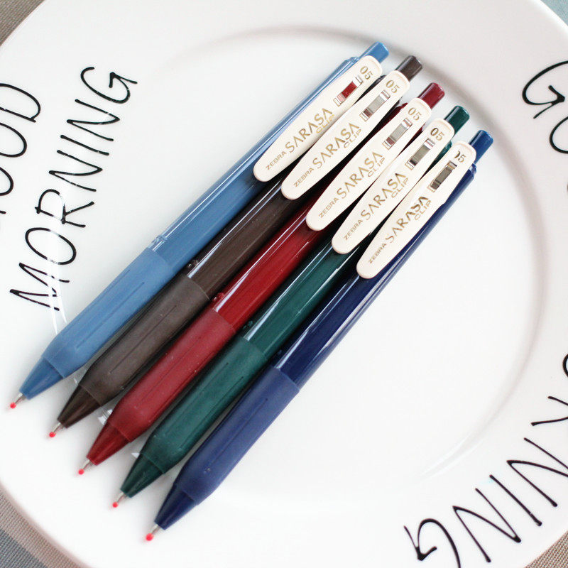 Japan ZEBRA zebra) JJ15 retro dark color) SARASA Dark colour series by moving water-based pen) Retro-color neutralpen