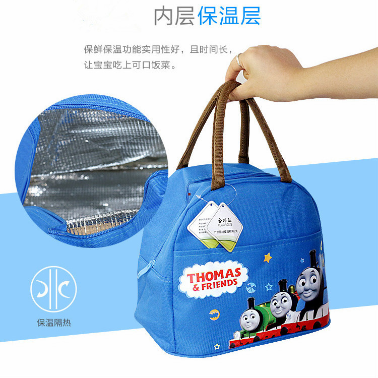 Police car Tonmaz handbag lunch box packed lunch bag large number lunch box with cute insulation to put up four-grid lunch box