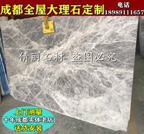 Chengdu custom natural marble countertop floating window sill ladder step stair step stone sink imported Italian Ash