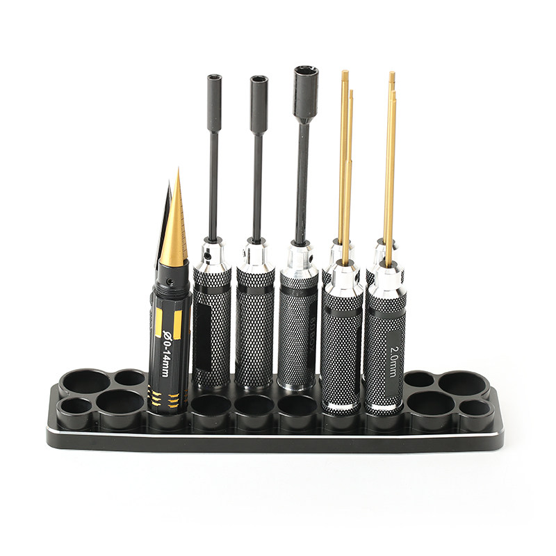 Монтажный инструмент 航模rc车用遥控模型工具螺丝刀套筒内六角收纳插座托架金属收纳架