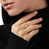 European and American fashion s925 sterling silver four-ring interlocking ring