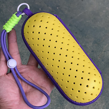 Swimming goggle box, swimming goggle storage box, eva hollow breathable hole, round hole swimming goggle box, swimming equipment mirror box