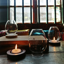 Candlestick Glass Candle Holder Zen Butter Candle Lamp Cafe Homestay Retro Candlestick Style Candlestick ornaments