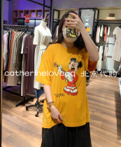  Sale MOUSSY domestic limited piano cute Mickey short-sleeved T 010DSB90-0220