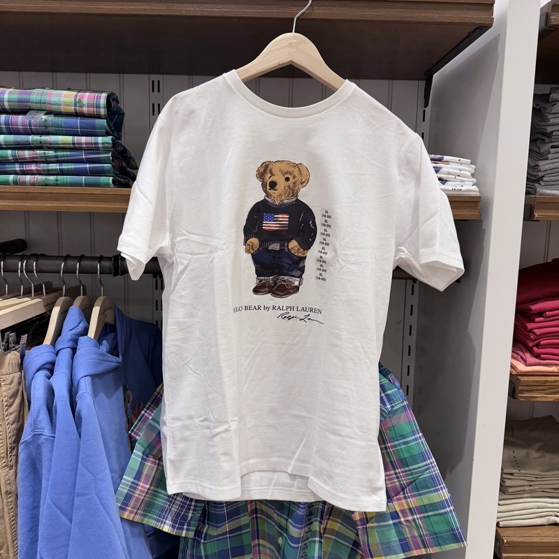 Polo Ralph Lauren Ralph Lauren Bear T-Shirt for Boys, Short-Sleeved, Suitable for Women, American Purchasing Agent Polo Ralph Lauren Ralph Lauren Bear T-Shirt for Boys, Short-Sleeved, Suitable for Women, American Purchasing Agent