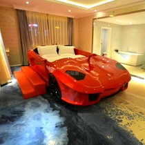  Bed and breakfast boutique hotel bed Hotel furniture Luxury multi-function modern car theme electric fun light luxury water bed