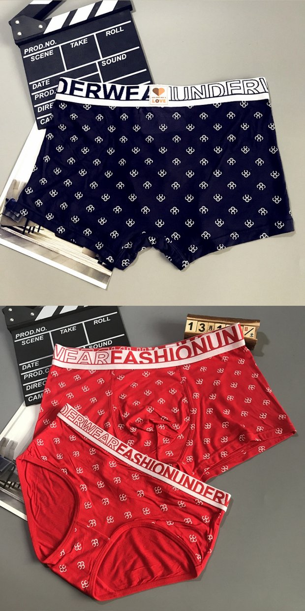 Đàn ông và phụ nữ đồ lót nam boxer modal đen gợi cảm low-key sang trọng cám dỗ cá tính bộ đồ lót quan lot nu