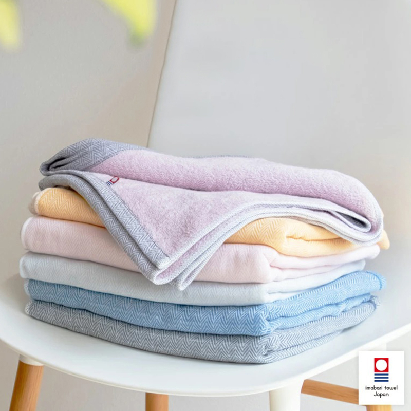 Two-Color Towel Bath Towel Imabari Brairiedog Japan Imported Cotton Skin-Friendly Soft Strong Absorbent Gauze Suede