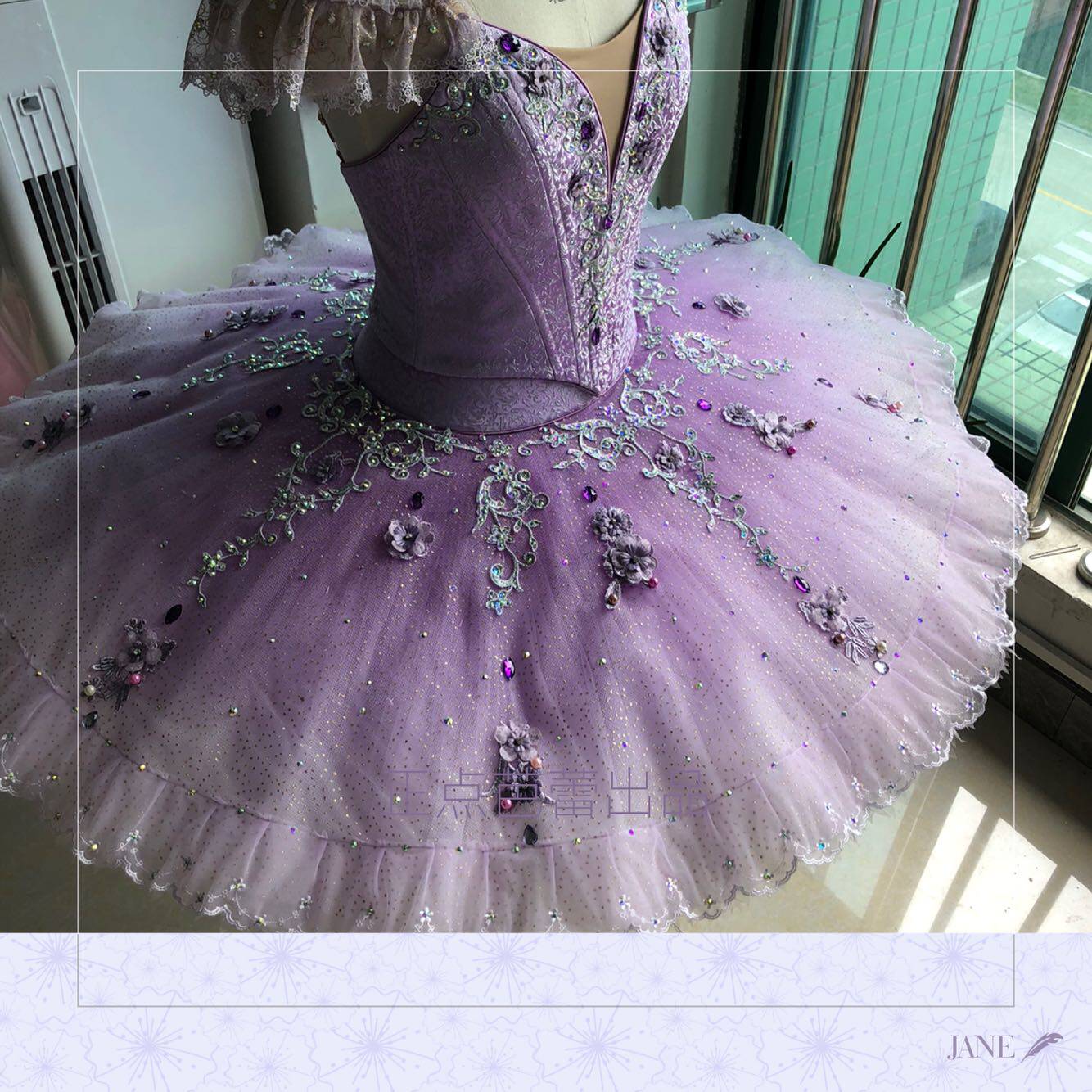 Positive Point Ballet Out of professional ballet Performance tutu dress Two-style progressive version of lilac and other custom-made disc skirts