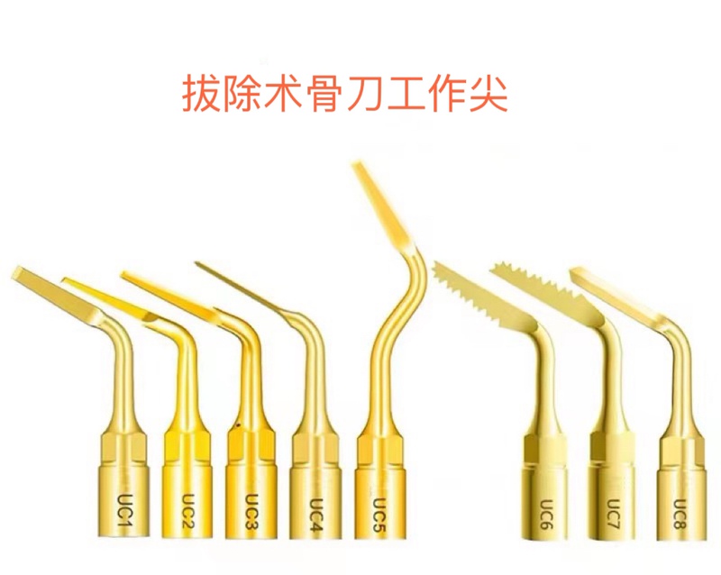 Dental Ultrasonic Bone Scalpel Working Tips Uc1 Uc2 Uc3 Uc4 Uc5 Uc8 Compatible with Woodpecker Bone Scalpel Machine Dental Ultrasonic Bone Scalpel Working Tips Uc1 Uc2 Uc3 Uc4 Uc5 Uc8 Compatible with Woodpecker Bone Scalpel Machine