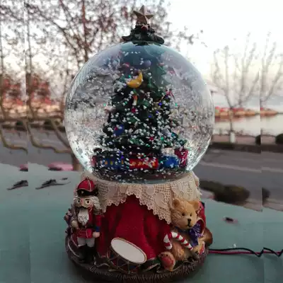 Christmas Tree Crystal Ball Music Box Music box Snowflake Creative girl Birthday gift Christmas gift