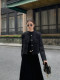 MULVAN French tweed small fragrant coat women's autumn and winter short round neck high-end temperament top
