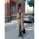 MULVAN mid-length suit jacket for women 2023 autumn high-end Korean style loose slimming temperament over-the-knee coat