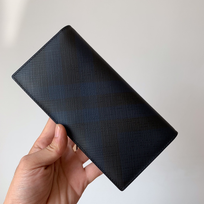 Long Ticket Holder Wallet for Men, Smoky Plaid Trendy Wallet