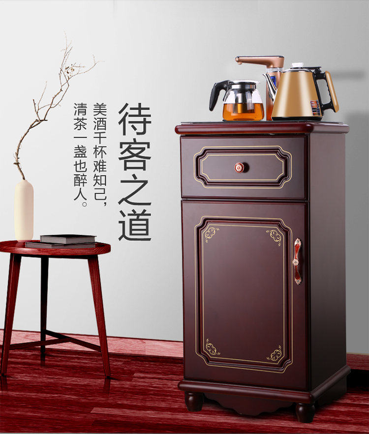máy lọc nước yakyo Han Shidun Máy pha trà Châu Âu đen đỏ nâu hộ gia đình nước đá nóng lạnh thẳng đứng tự động tủ bếp thông minh - Nước quả máy lọc nước nakami