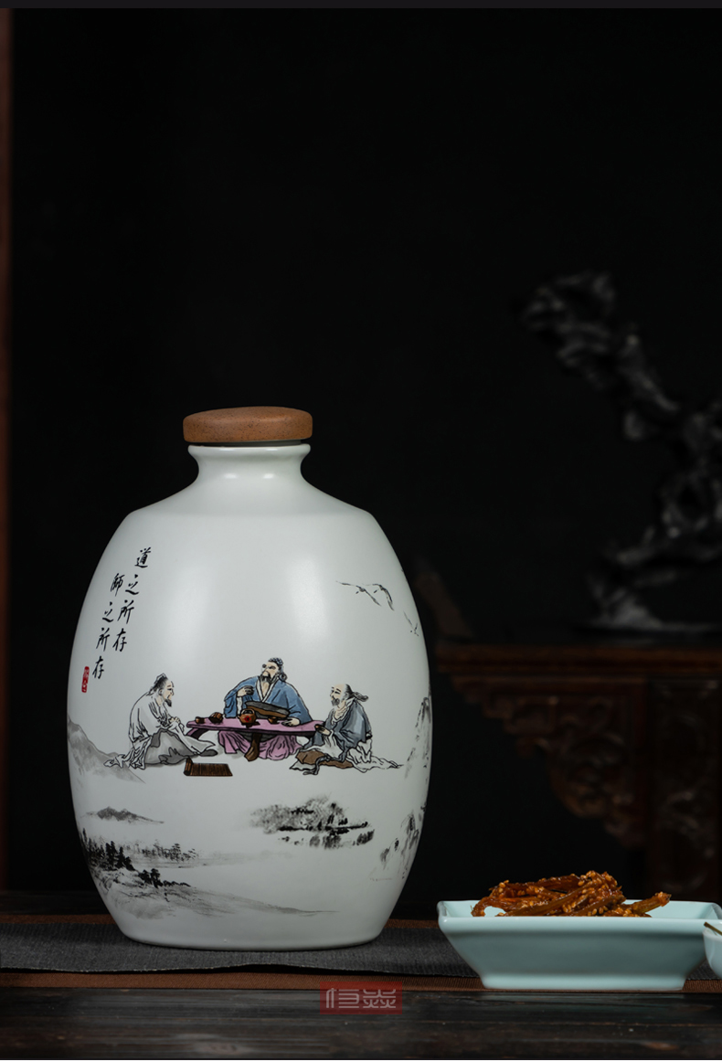 Bottle of jingdezhen ceramic 1 catty three catties five liquor bottles of archaize empty bottles hip flask creative furnishing articles household small jars