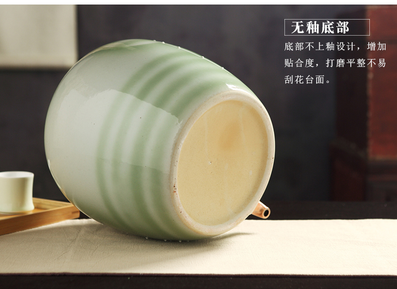 Jingdezhen ceramic jar of archaize seal wine wine jar Bai Cun it household GuanPing 20/30/50 kg